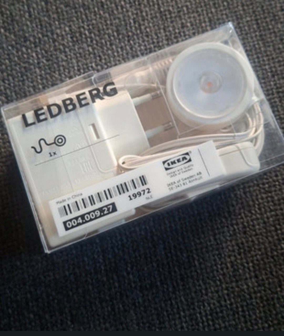 IKEA LEDBERG LED-spot, wit, 1 stuk, nieuw in verpakking, Ophalen of Verzenden, Nieuw, Wit, IKEA