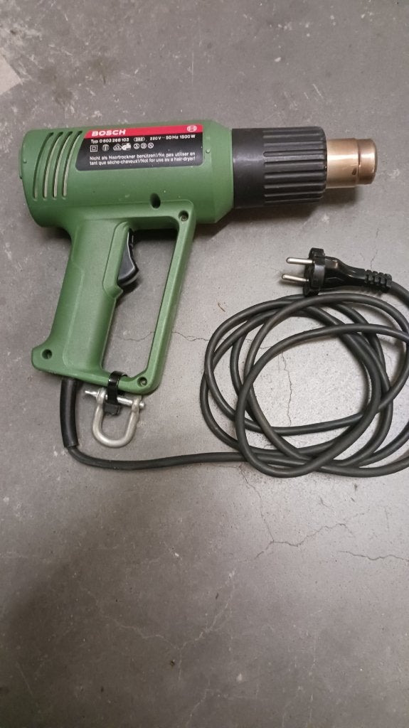 Bosch PHG 520 verfafbrander - heteluchtpistool 1500W, Ophalen of Verzenden, Zo goed als nieuw