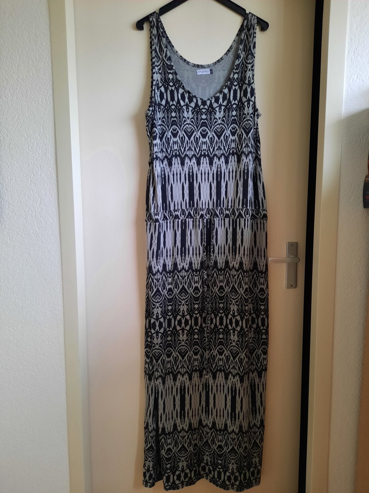 Lange zomerjurk maat XL, Kleding | Dames, Ophalen of Verzenden, Zo goed als nieuw, Maat 46/48 (XL) of groter, Zwart