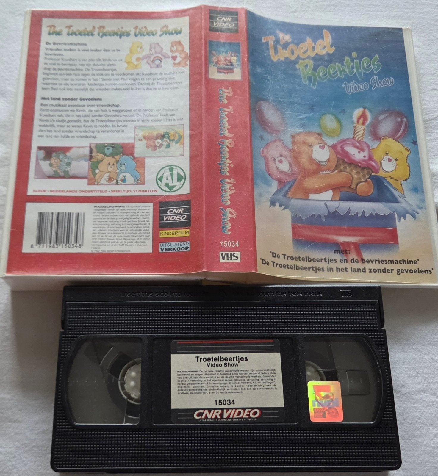 De Troetelbeertjes Video Show VHS Cartoon/Animatie, Cd's en Dvd's, Alle leeftijden, Ophalen of Verzenden, Zo goed als nieuw