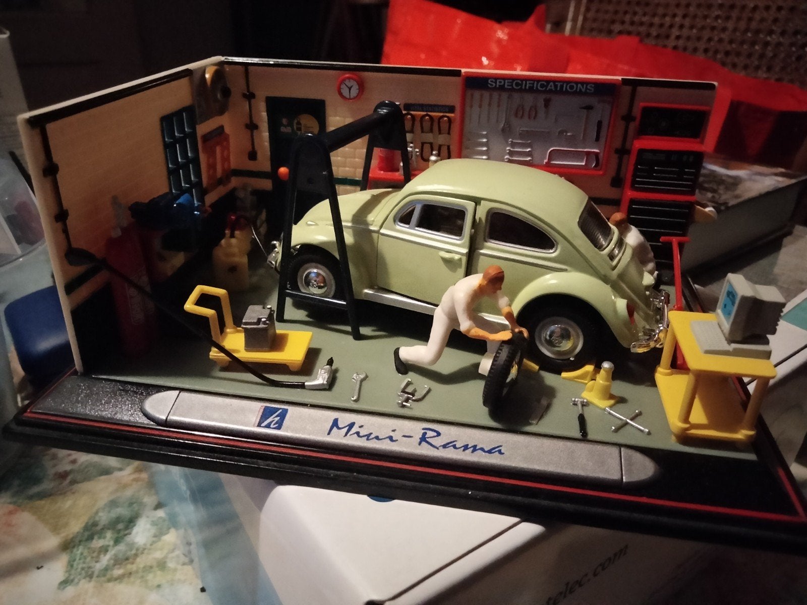 Diorama Mini Rama VW werkplaats / garage, Ophalen of Verzenden, Gebruikt, Overige merken