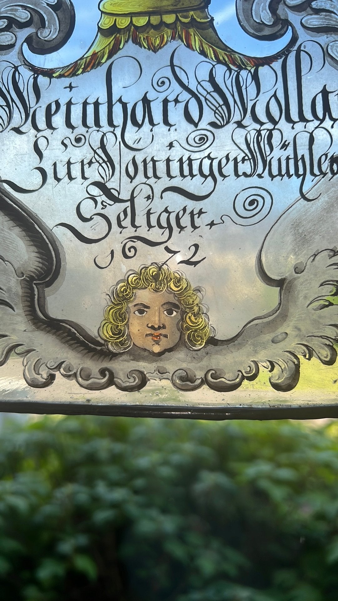 Glas in lood uit 1672, Ophalen