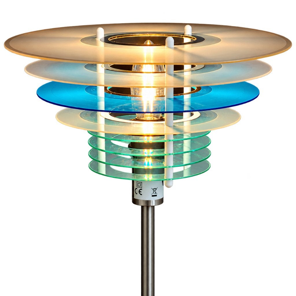 Unieke design lamp, Blauw, Kunststof, E14 (klein), Ophalen of Verzenden