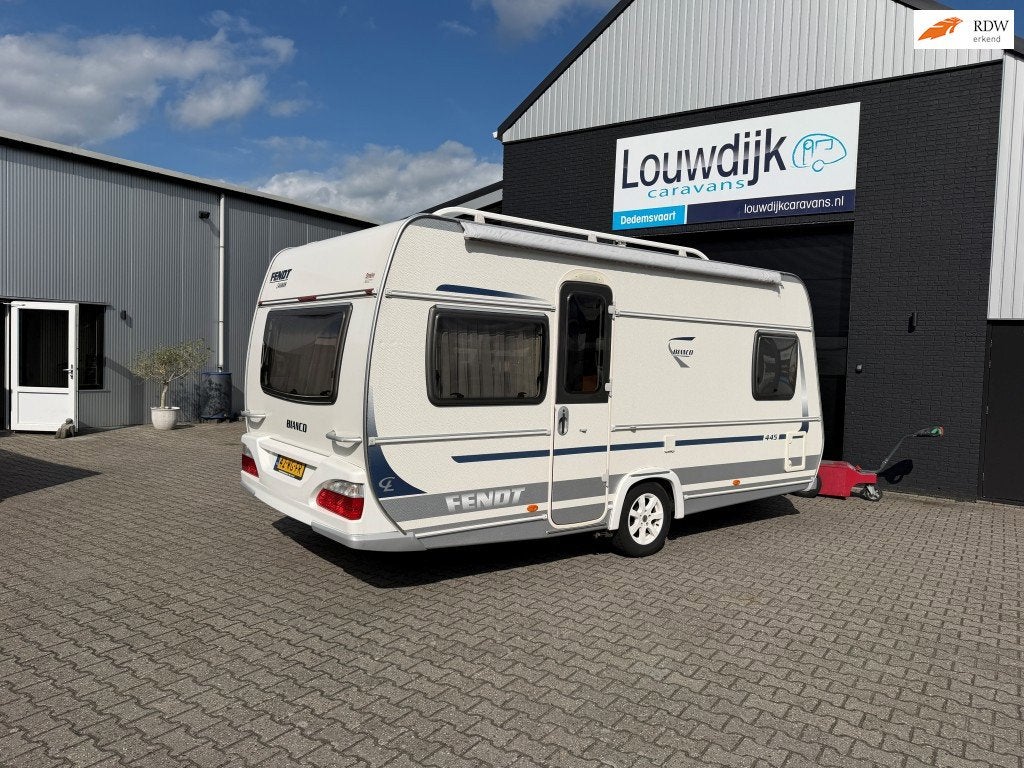 FENDT Bianco 445 TFB ’10 (Mover, Fransbed), Caravans en Kamperen, Rondzit, Bedrijf, Lengtebed, Tot en met 4