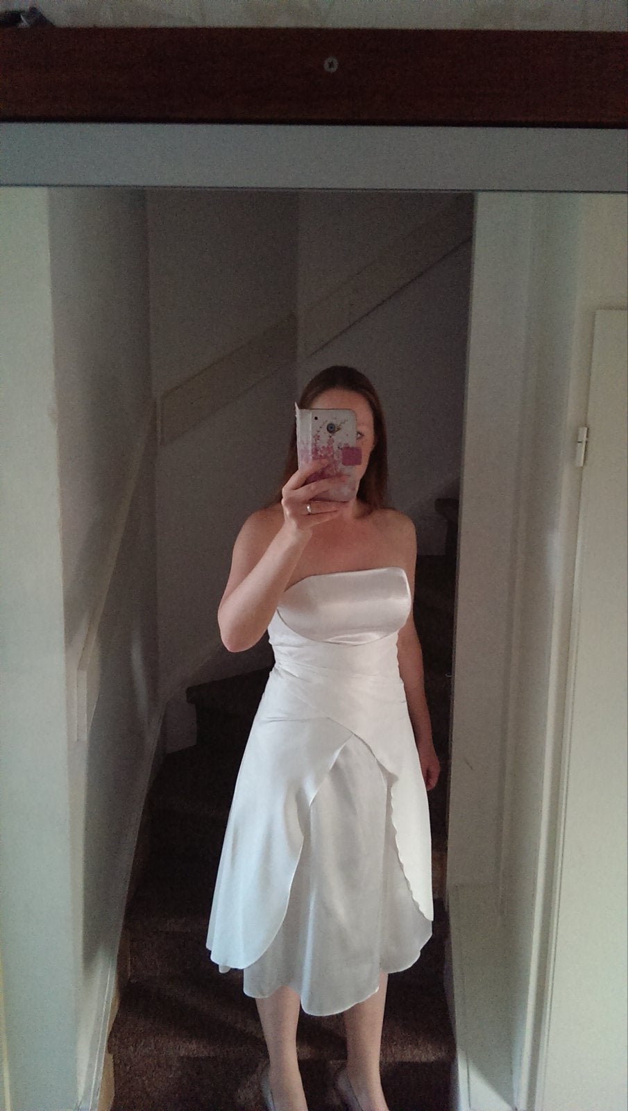 Yves Calin Paris Strapless Trouwjurk maat 36, Ophalen of Verzenden, Gedragen, Wit, Trouwjurk