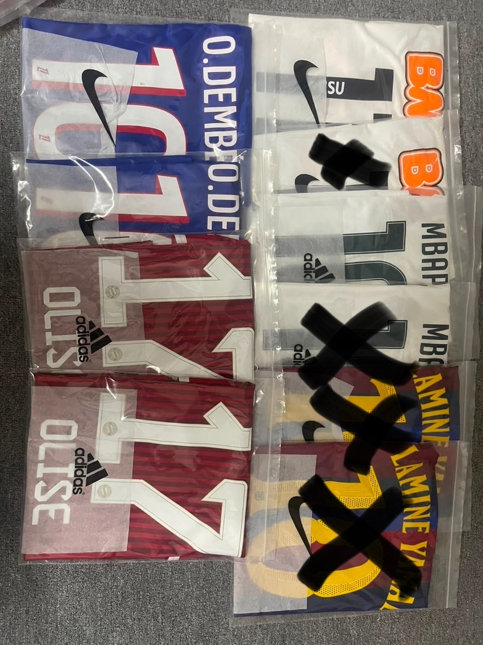 Voetbalshirts diverse clubs en spelers nieuw met kaartjes, Meerkleurig, Nieuw, Overige maten, Ophalen of Verzenden