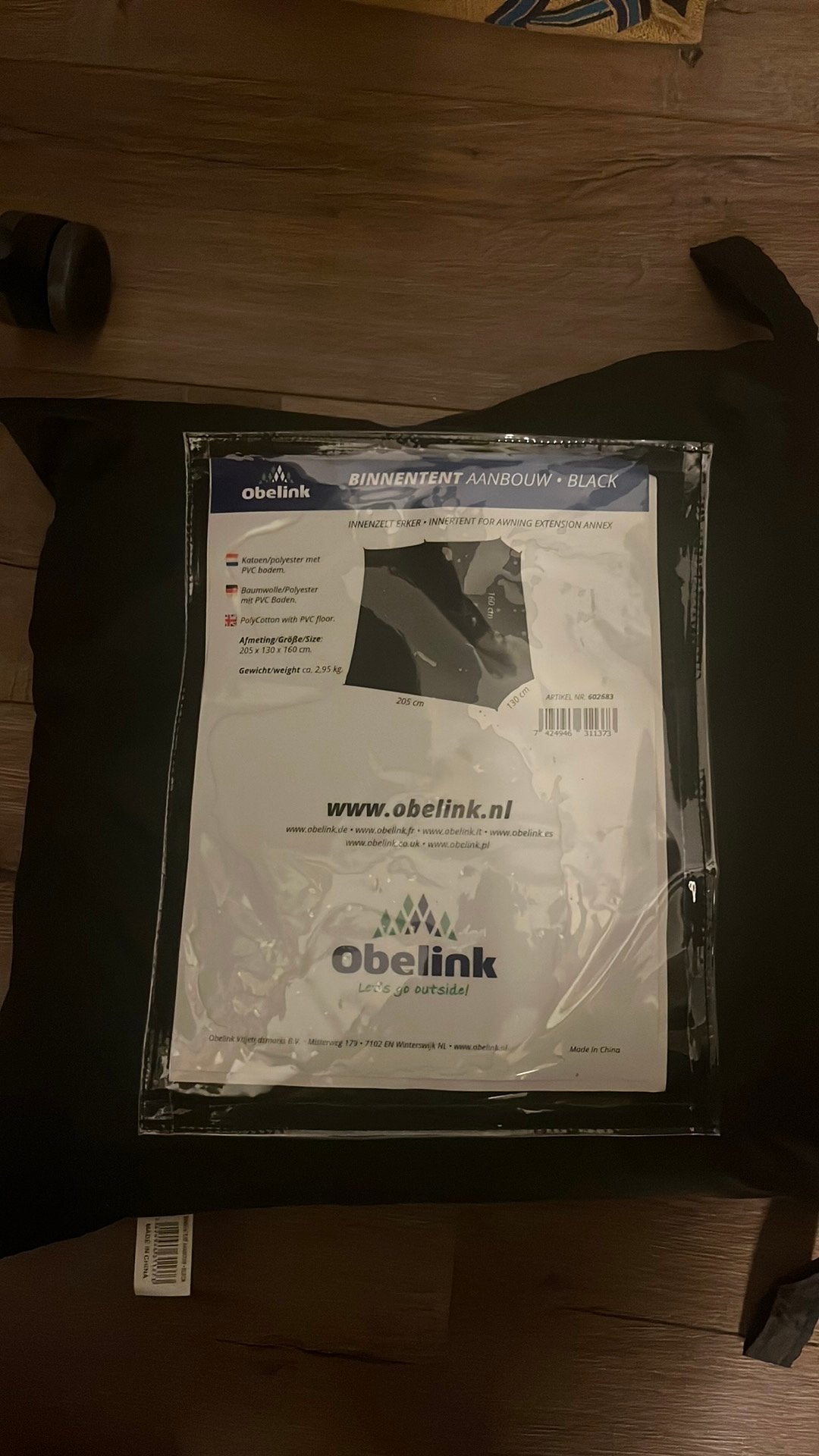 Binnentent zwart, Ophalen of Verzenden, Zo goed als nieuw