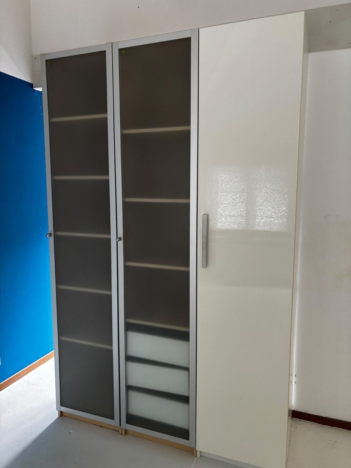 Redelijk nette Ikea Pax kasten 232 cm hoog 3 losse elementen, Gebruikt, 200 cm of meer, Onbekend, Onbekend