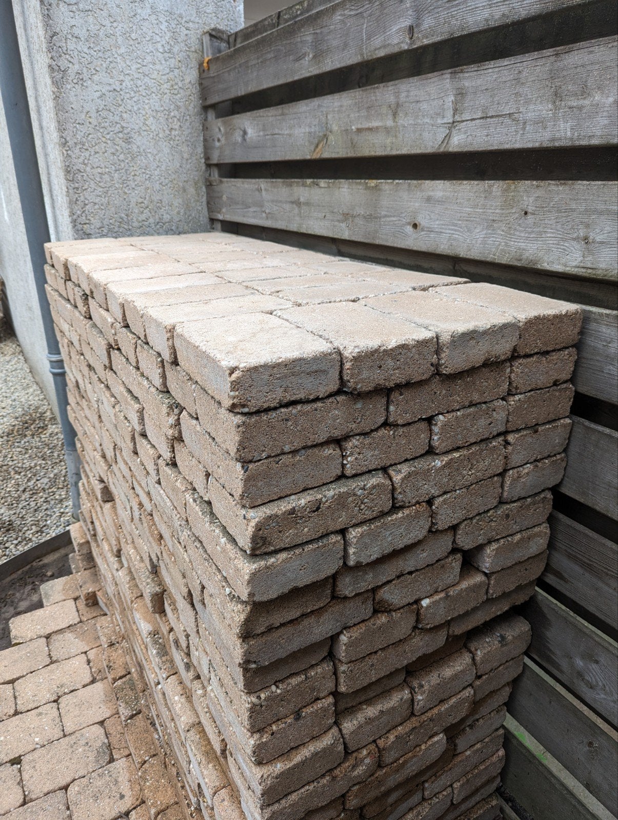 Gebruikte betonklinkers - ca. 10 m², Tuin en Terras, Tegels en Klinkers, Ophalen, Gebruikt, Beton, Klinkers
