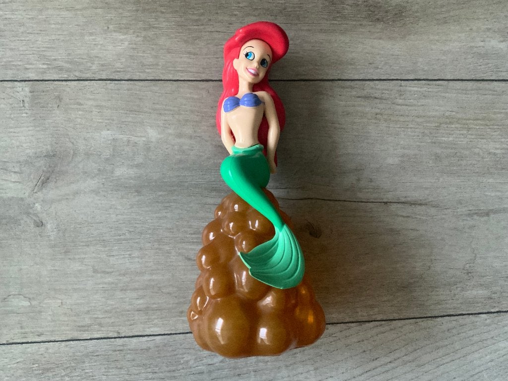 Vintage 90's oude 22cm Ariel Kleine Zeemeermin Shampoo fles, Verzamelen, Ophalen of Verzenden, Overige figuren, Zo goed als nieuw
