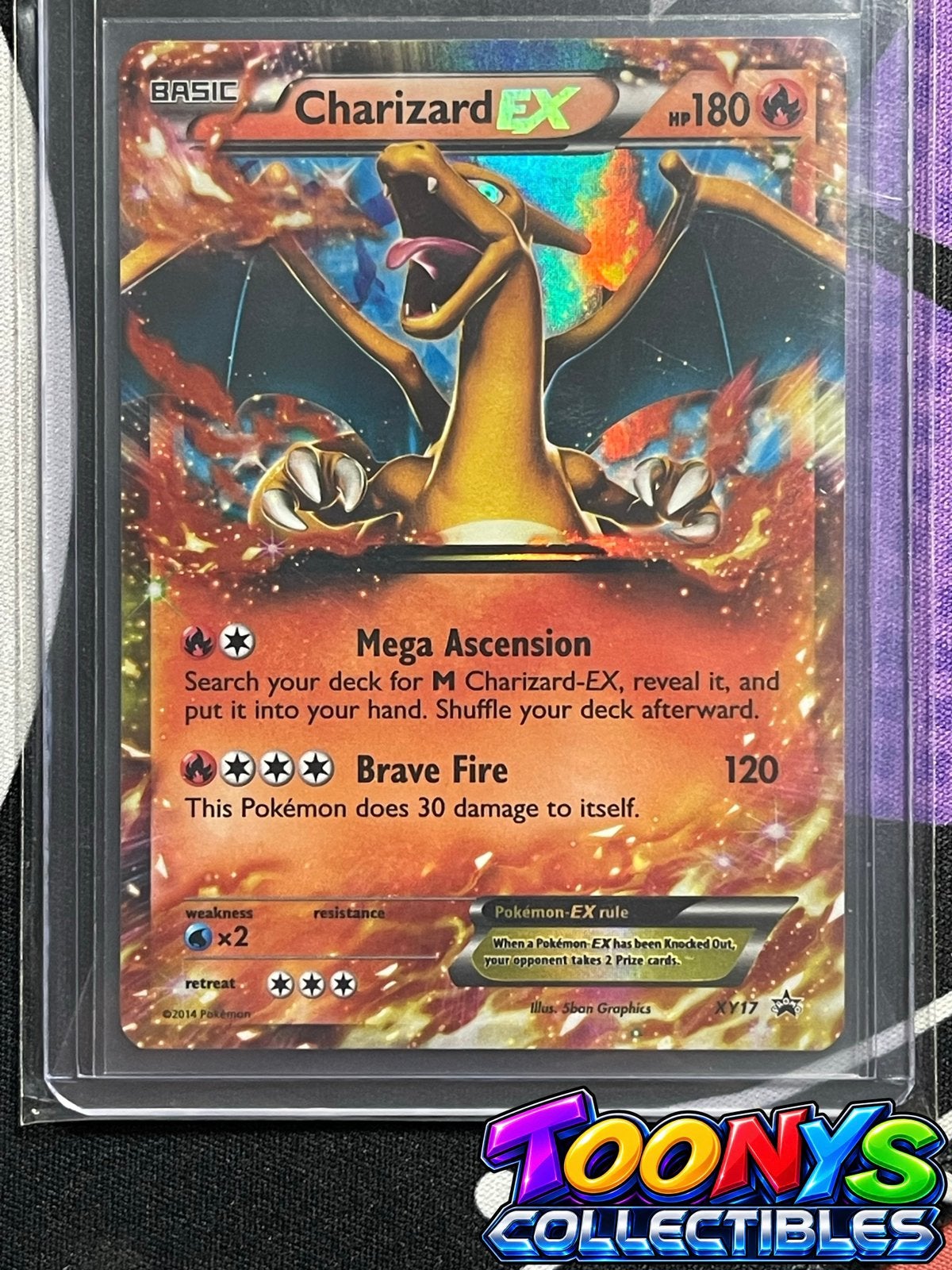 Pokemon TCG - Charizard EX - XY17 - Promo, Ophalen of Verzenden, Zo goed als nieuw