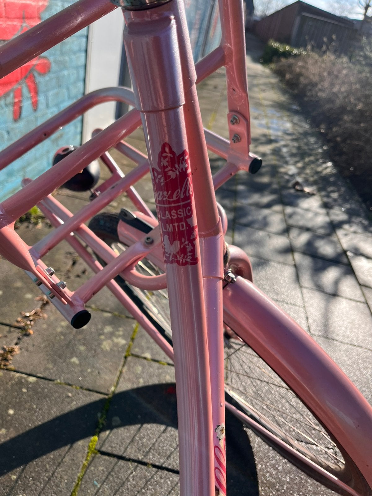 Roze Gazelle fiets, Ophalen, Terugtraprem, Gazelle, Gebruikt