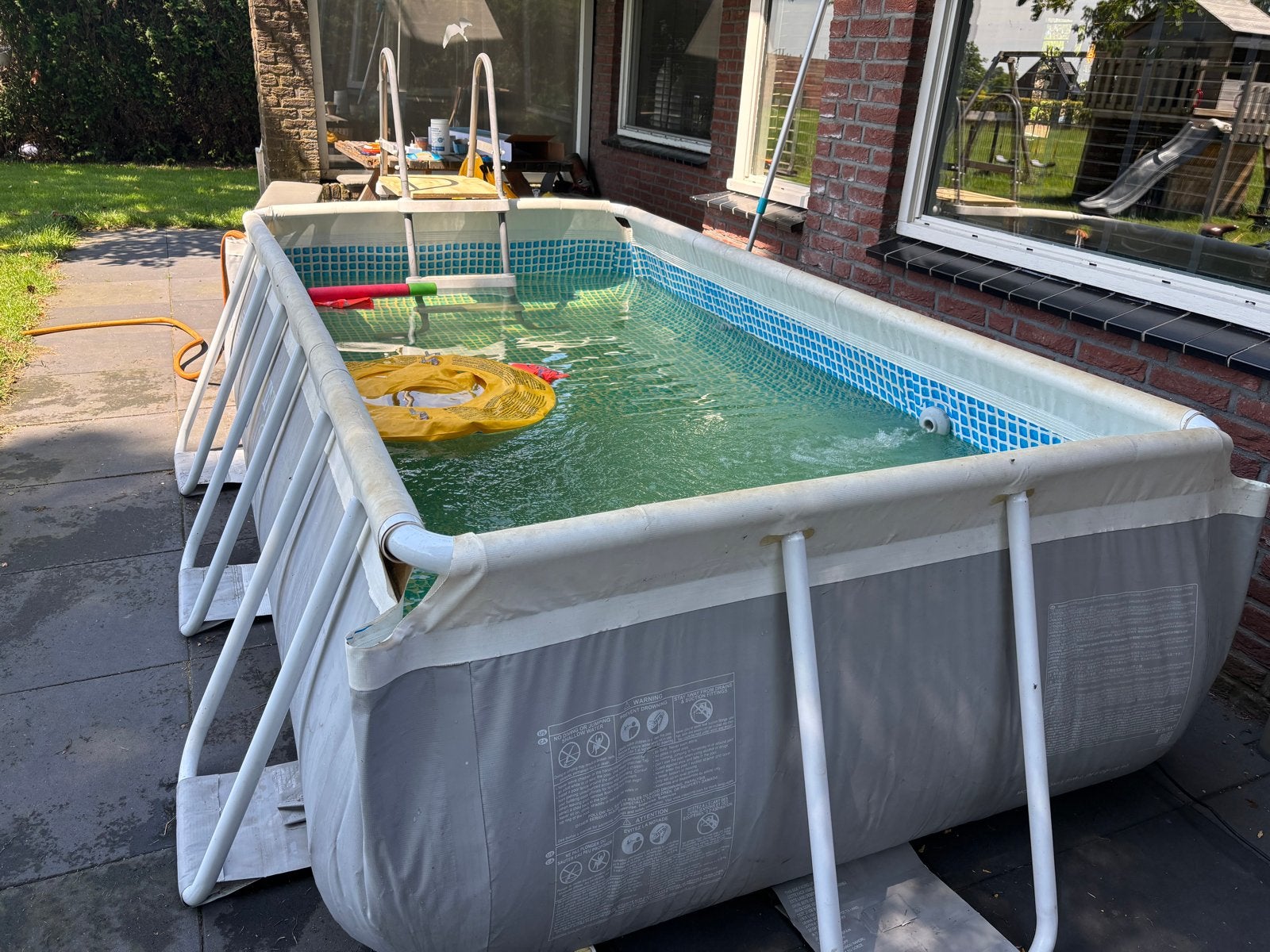 Intex Opzetzwembad - Rechthoekig - Gebruikt, Ophalen, Gebruikt, 200 tot 300 cm, 80 tot 120 cm