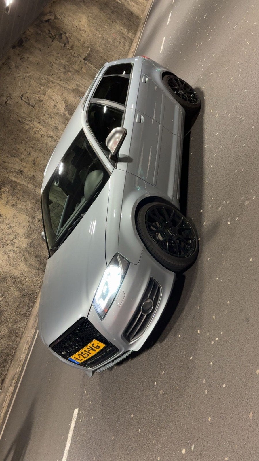 Audi A3 2.0 Tfsi 250pk Quattro S Tronic 2009 Grijs, Auto's, Zwart, 4 cilinders, 1984 cc, Leder