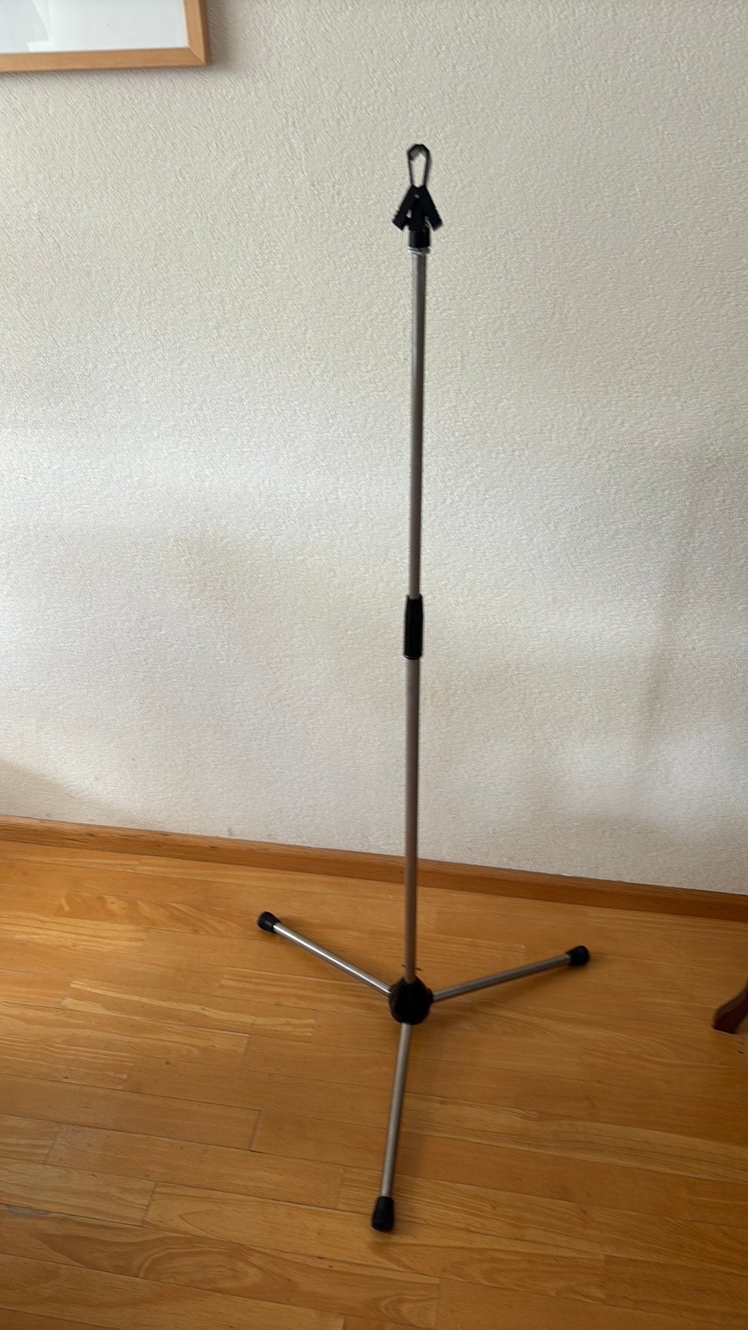 microfoon standaard + mic knijper/ tot 170 cm/thuis & podium, Ophalen, Zo goed als nieuw, Zangmicrofoon