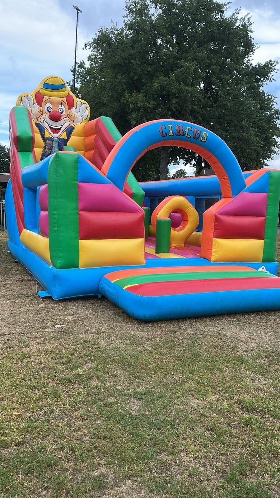Springkussen circusworld te koop, Ophalen, Gebruikt, Overige