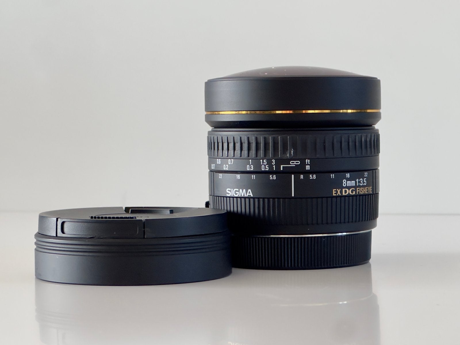 Sigma 8mm 1:3.5 EX DG Fisheye lens, Ophalen, Sigma, Fisheye-lens, Zo goed als nieuw