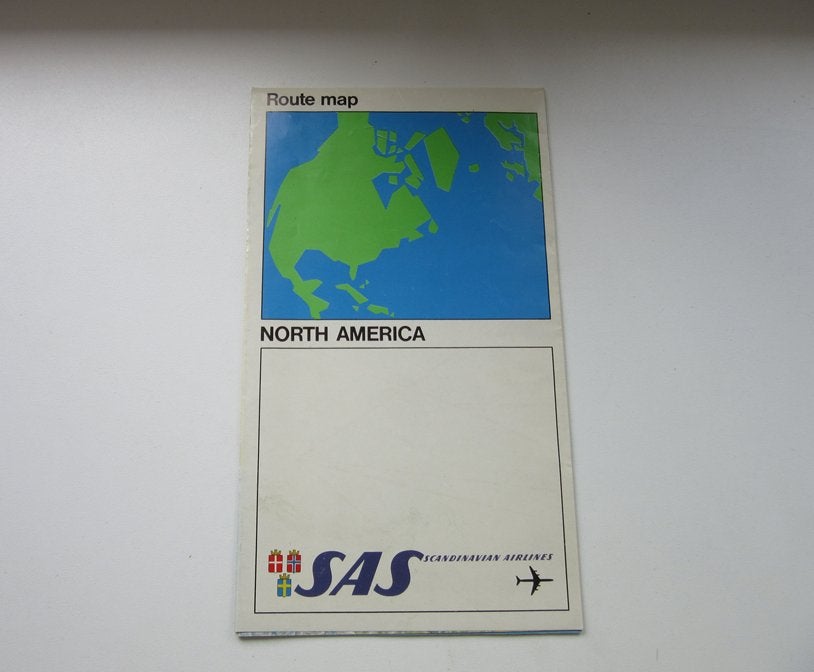 SAS route map North America, Verzenden, Gebruikt, Overige typen