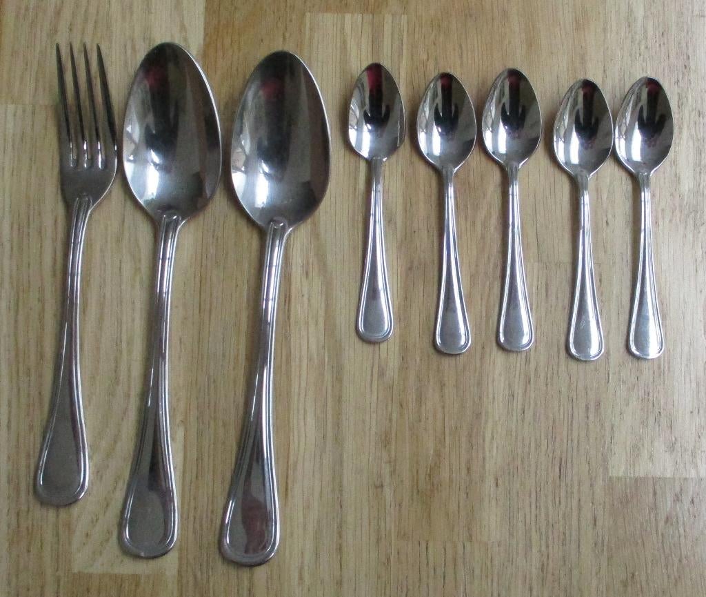 Williams en Roberts 18-10 vork lepels theelepels rondfilet, Huis en Inrichting, Keuken | Bestek, Ophalen of Verzenden, Rvs of Chroom