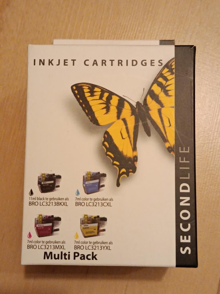 Second Life Inktcartridges Multi Pack BRO LC3213, Computers en Software, Printers, Nieuw, Printer, Inkjetprinter, Kleur printen