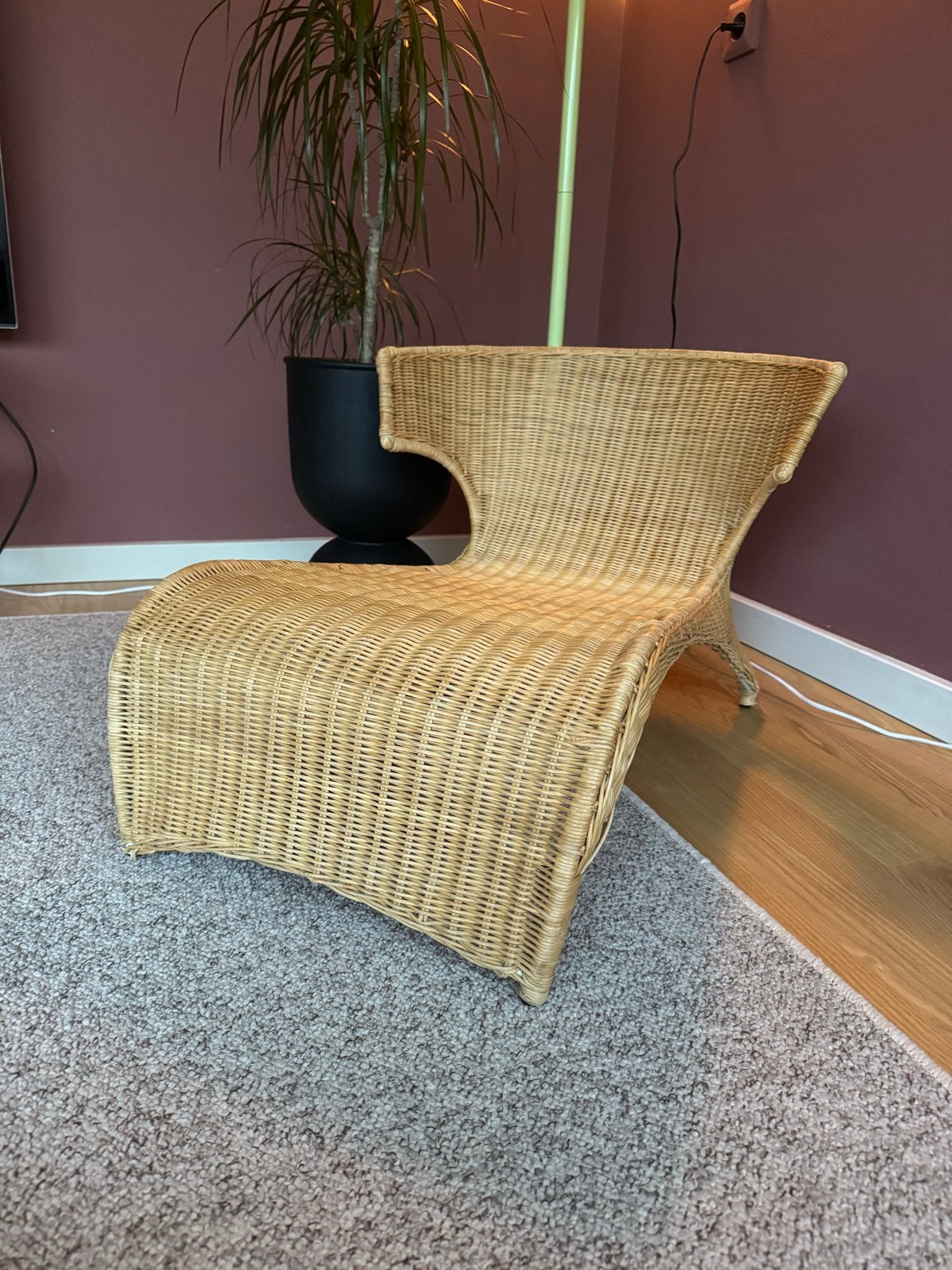 IKEA PS Sävö Rotan Loungestoel - Monika Mulder 2001, Ophalen, Gebruikt, Overige kleuren, Riet of Rotan