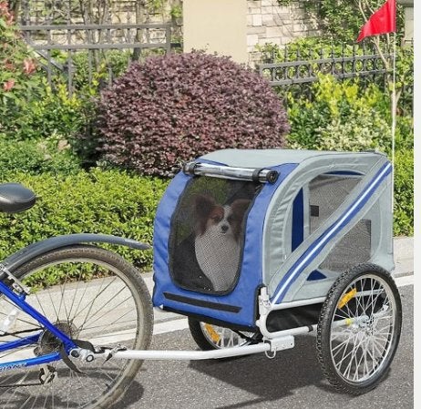 Luxe fietskar / fietstrailer overdekt RVS (130x90x73cm), Ophalen of Verzenden, Nieuw, Kinderkar