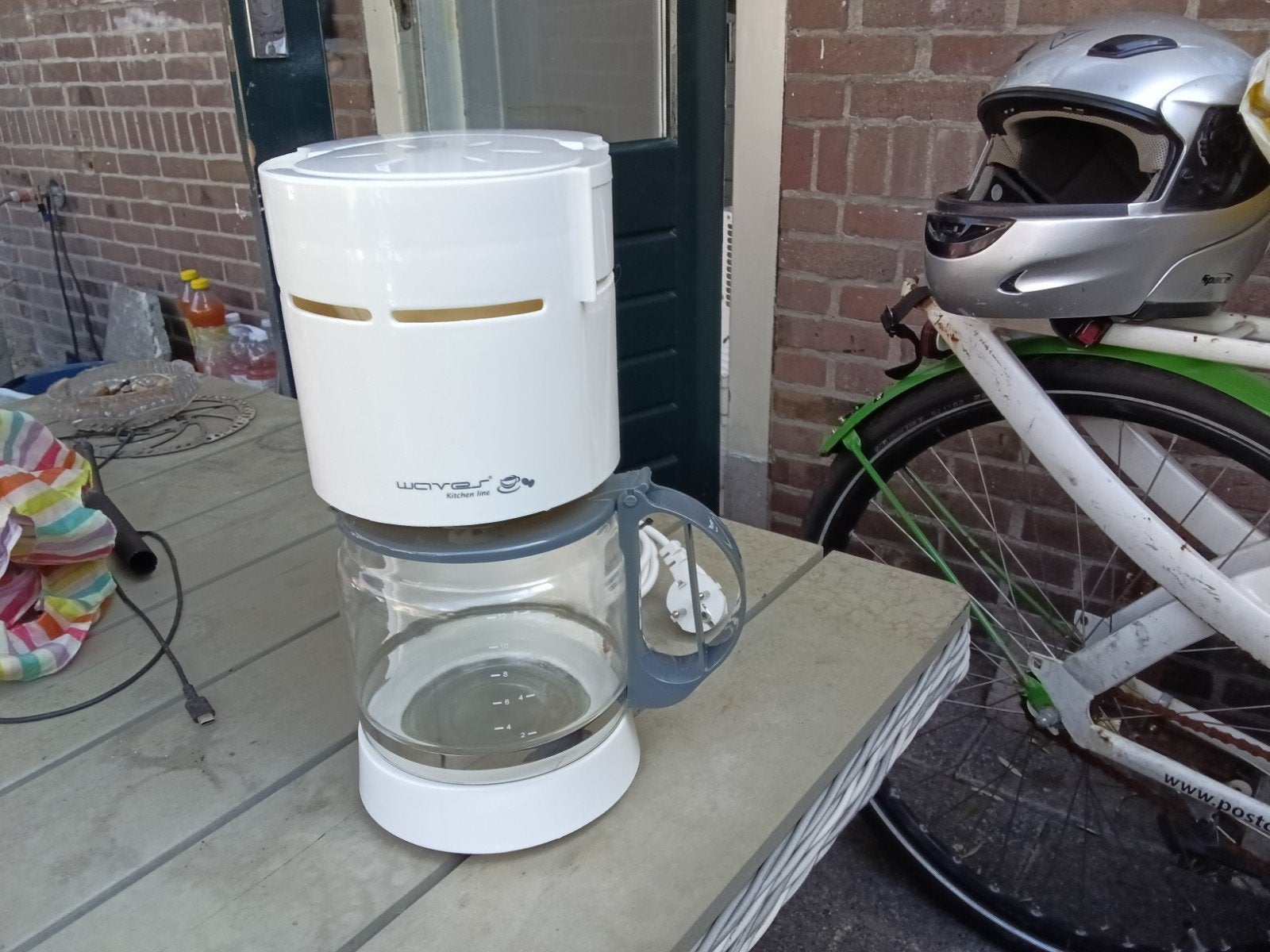 Waver Kitchen Line Koffiezetapparaat - Wit, Gebruikt, 10 kopjes of meer, Koffiemachine, Gemalen koffie