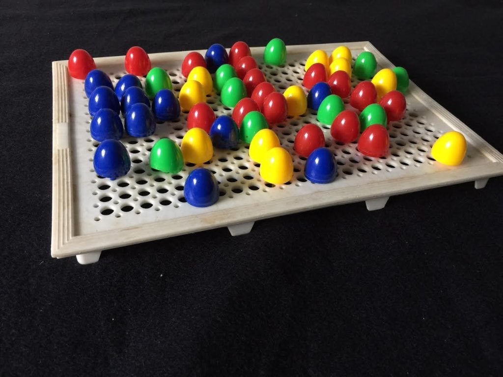 Bord met insteekdoppen, Ophalen, Gebruikt