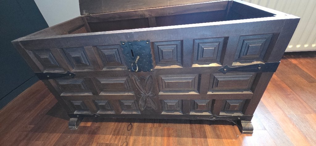 Deken / opberg kist vintage klassiek, Huis en Inrichting, Woonaccessoires | Kisten, Ophalen, Minder dan 50 cm, Gebruikt, 50 tot 100 cm
