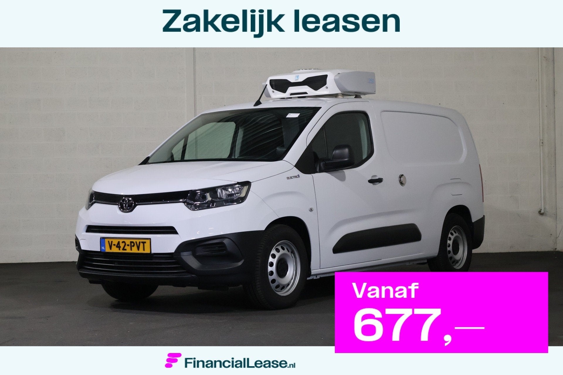 Toyota ProAce CITY Electric 50 kWh Koelwagen Vrieswagen -20, 136 pk, Wit, Toyota, Geïmporteerd