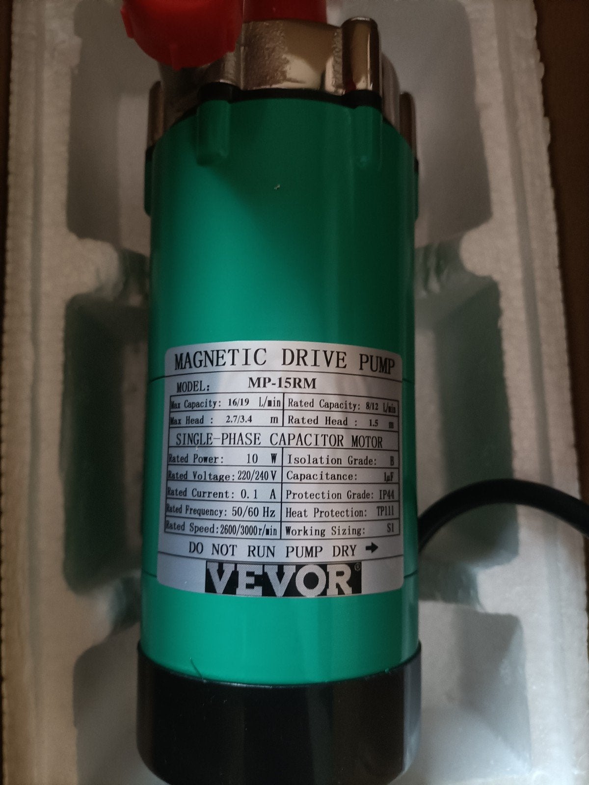 Vevor MP-15RM Magnetische Aandrijfpomp - Nieuw (bierpomp), Ophalen, Nieuw, Overige typen, Overige merken