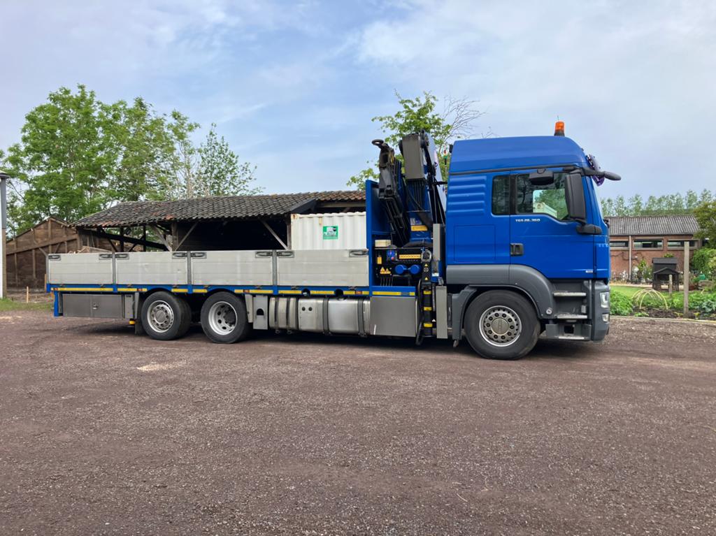 MAN TGS 26.360 6X2-4, Auto's, Vrachtwagens, Automaat, Euro 5, Zwart, Blauw