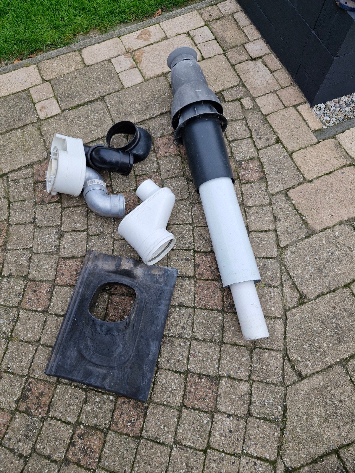 rookgasafvoer dakdoorvoer en hulpstukken, Ophalen, Afvoer, Gebruikt, Pvc