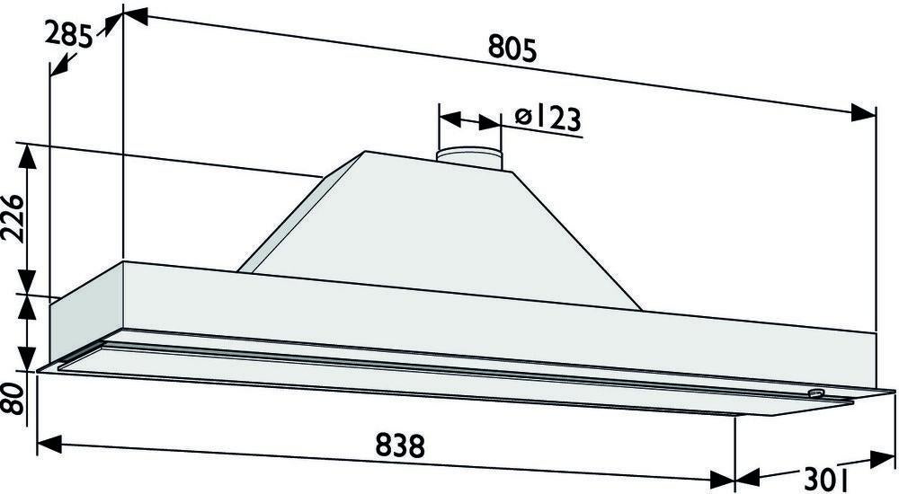 Novy 876 inbouw (Afzuigkap) *Nieuw*, Novy, Onderbouw afzuigkap, Nieuw, Ophalen of Verzenden