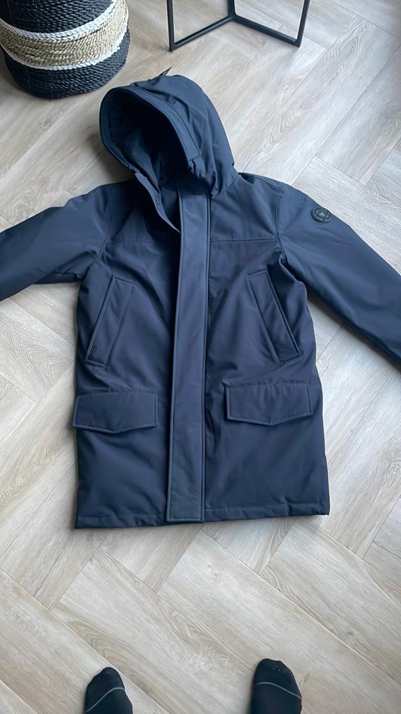 Airforce winterparka donkerblauw M nieuw!, Kleding | Heren, Jassen | Winter, Ophalen of Verzenden, Nieuw, Maat 48/50 (M), Blauw