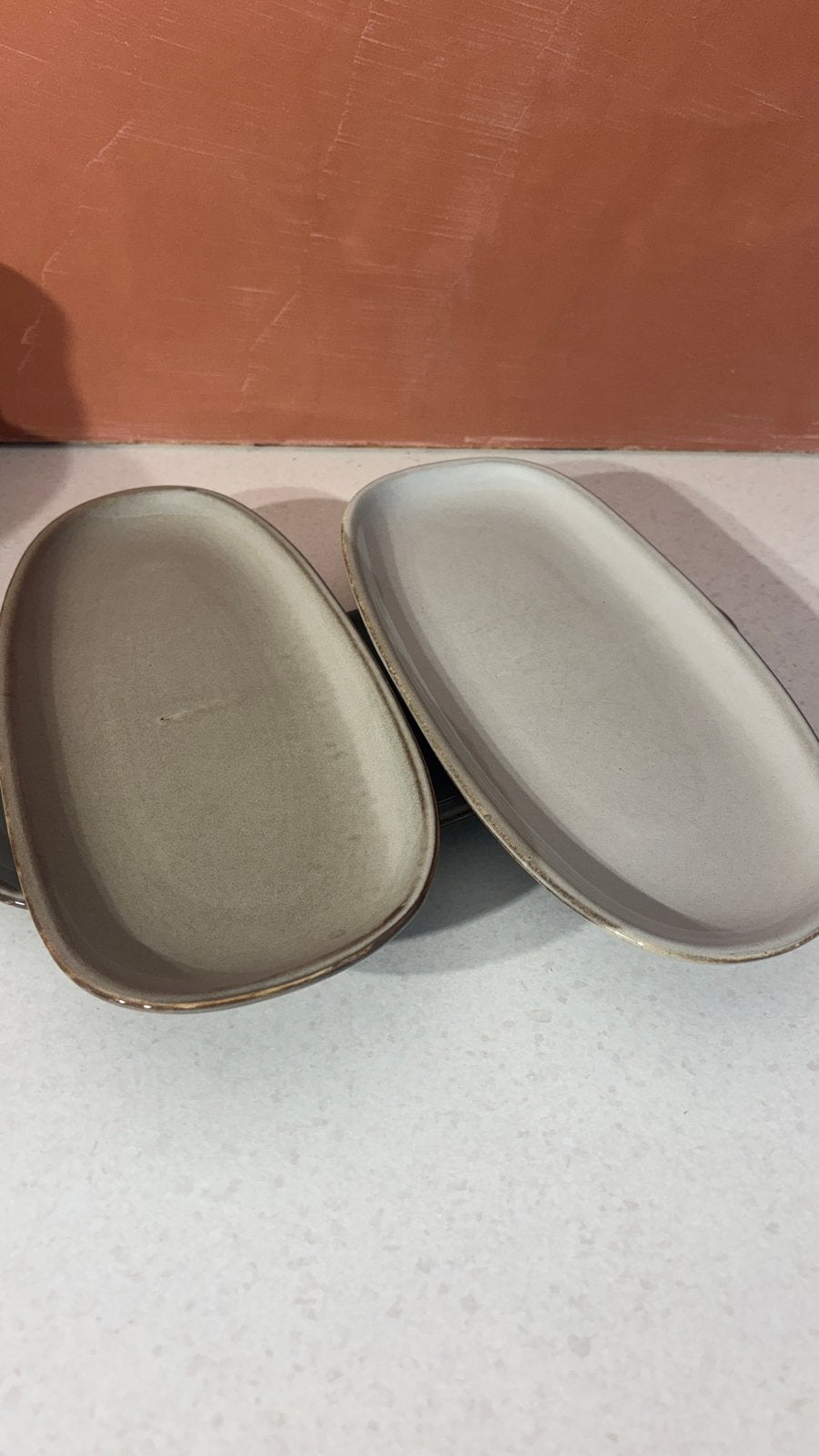 F2D/ F.2.D/ Fine2Dine Ceres grijs langwerpig bord 34x14,5cm, Huis en Inrichting, Keuken | Servies, Ophalen, Overige merken, Keramiek