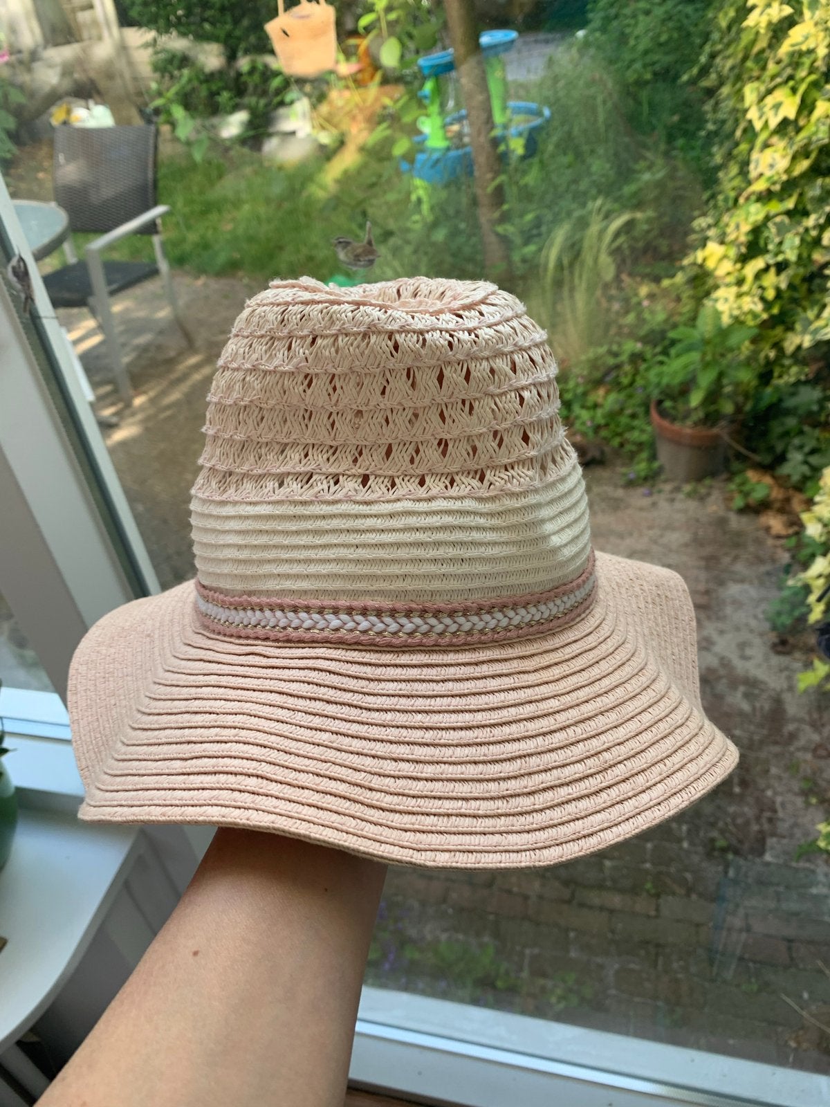 Leuke zomerhoed, maat 53, Ophalen of Verzenden, Zo goed als nieuw, One size fits all, Hoed