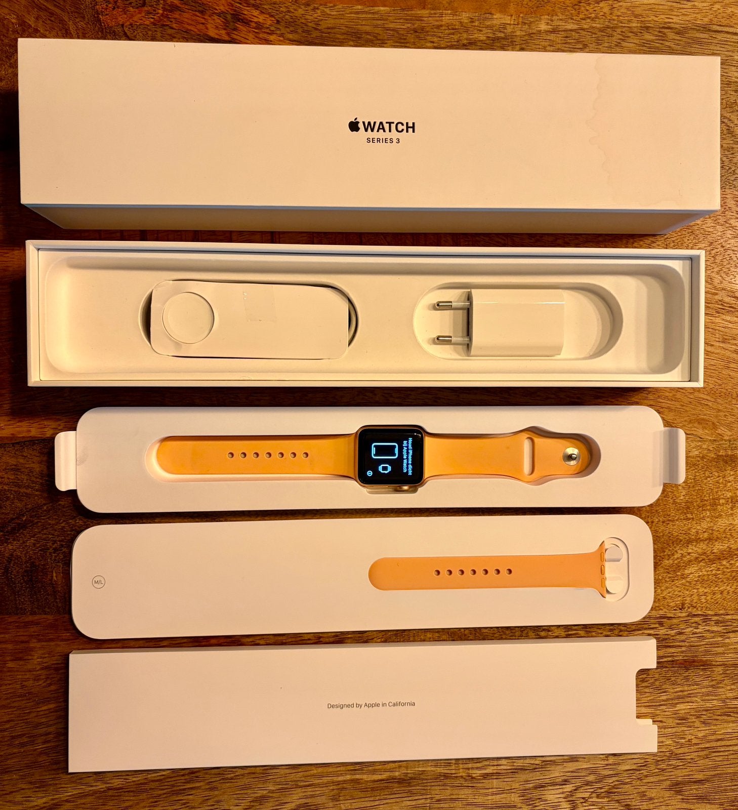 Apple Watch series 3 Rose Goud 38mm, Ophalen of Verzenden, Gebruikt, IOS