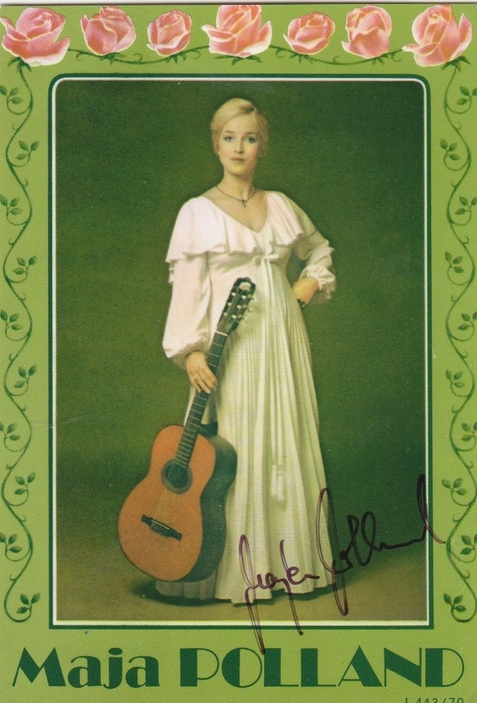 Ansichtkaart, Artiest,  Maja Polland   (505), Ophalen of Verzenden, 1960 tot 1980, Sterren en Beroemdheden