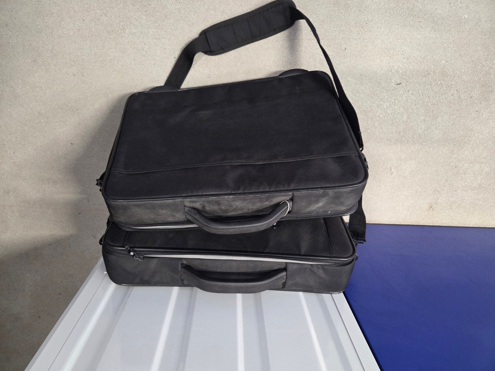 2x Samsonite Vintage Laptop Koffers - Zwart, 40 tot 60 cm, Gebruikt, 20 tot 30 cm, Zwart