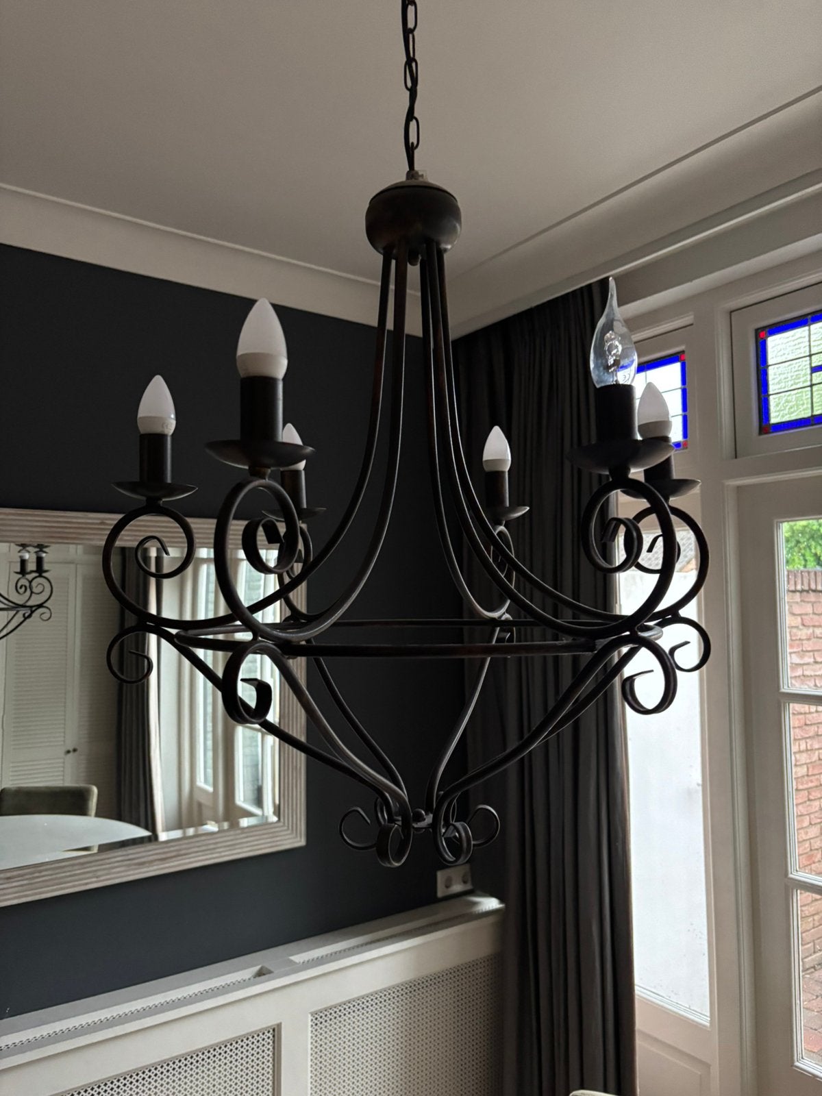 Hanglamp, Huis en Inrichting, Lampen | Hanglampen, Ophalen, Zo goed als nieuw, Metaal