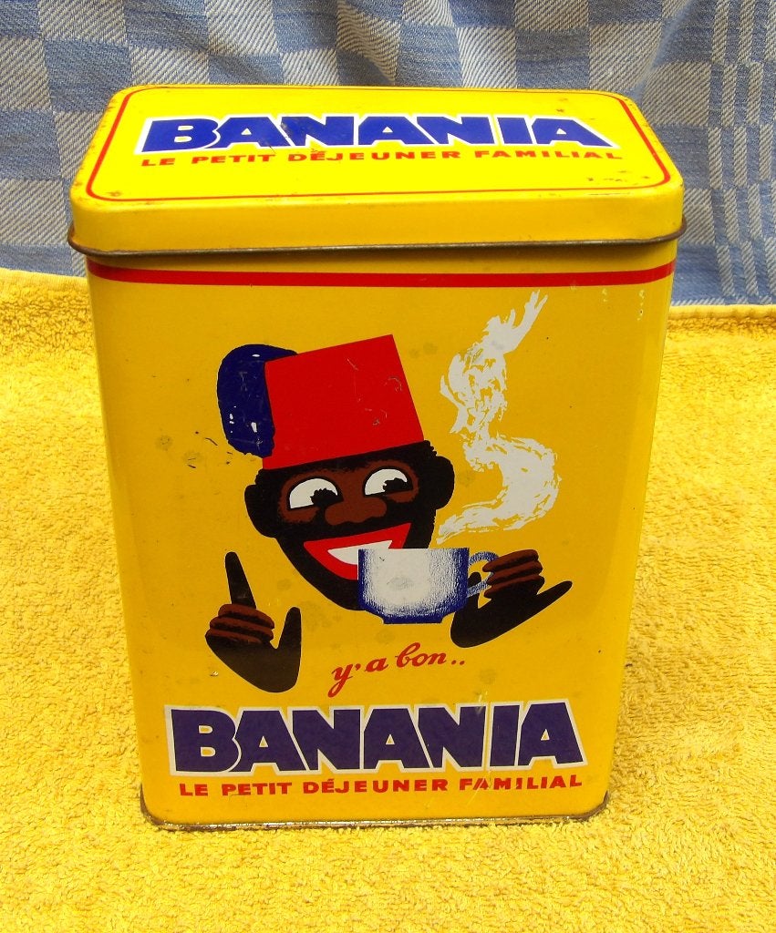 Banania blik/ cacaoblik uit Frankrijk/ voorraadblik, Ophalen of Verzenden, Gebruikt, Overige, Overige merken