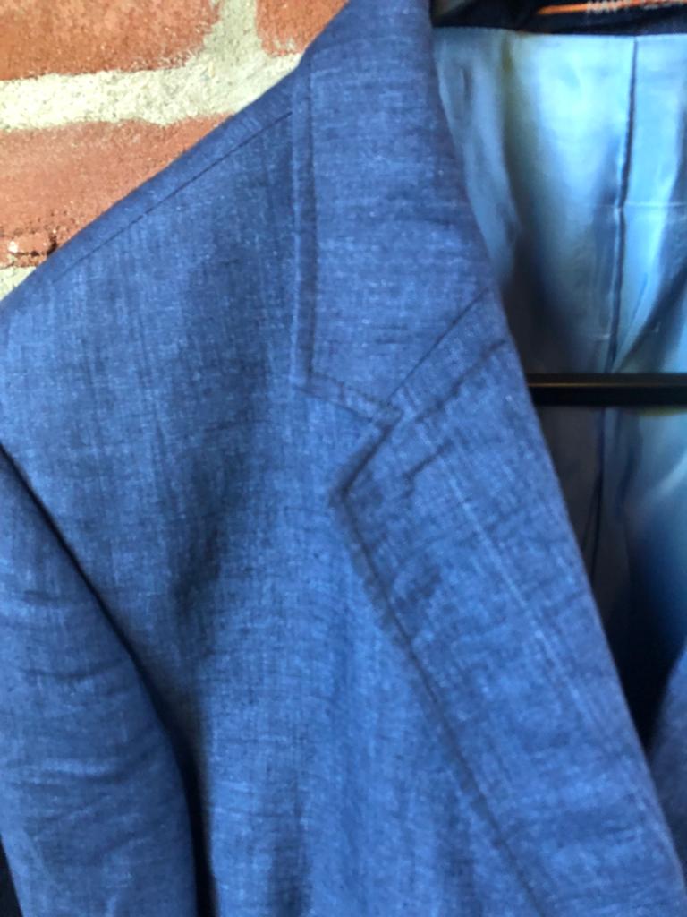 Pierre Cardin Linnen Linnen Blazer Mt 62 Blauw, Ophalen of Verzenden, Zo goed als nieuw, Overige maten, Blauw