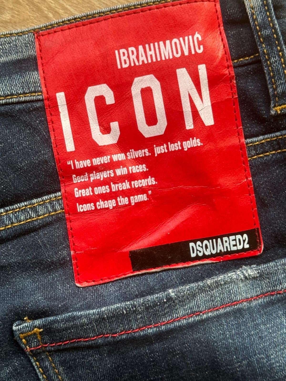 Dsquared2 Icon Ibrahimović Jeans - Maat 50, Kleding | Heren, Ophalen of Verzenden, Zo goed als nieuw, Blauw, W36 - W38 (confectie 52/54)