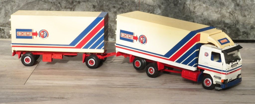 TEKNO Scania 142, Hobby en Vrije tijd, Ophalen of Verzenden, Zo goed als nieuw, Bus of Vrachtwagen, Tekno