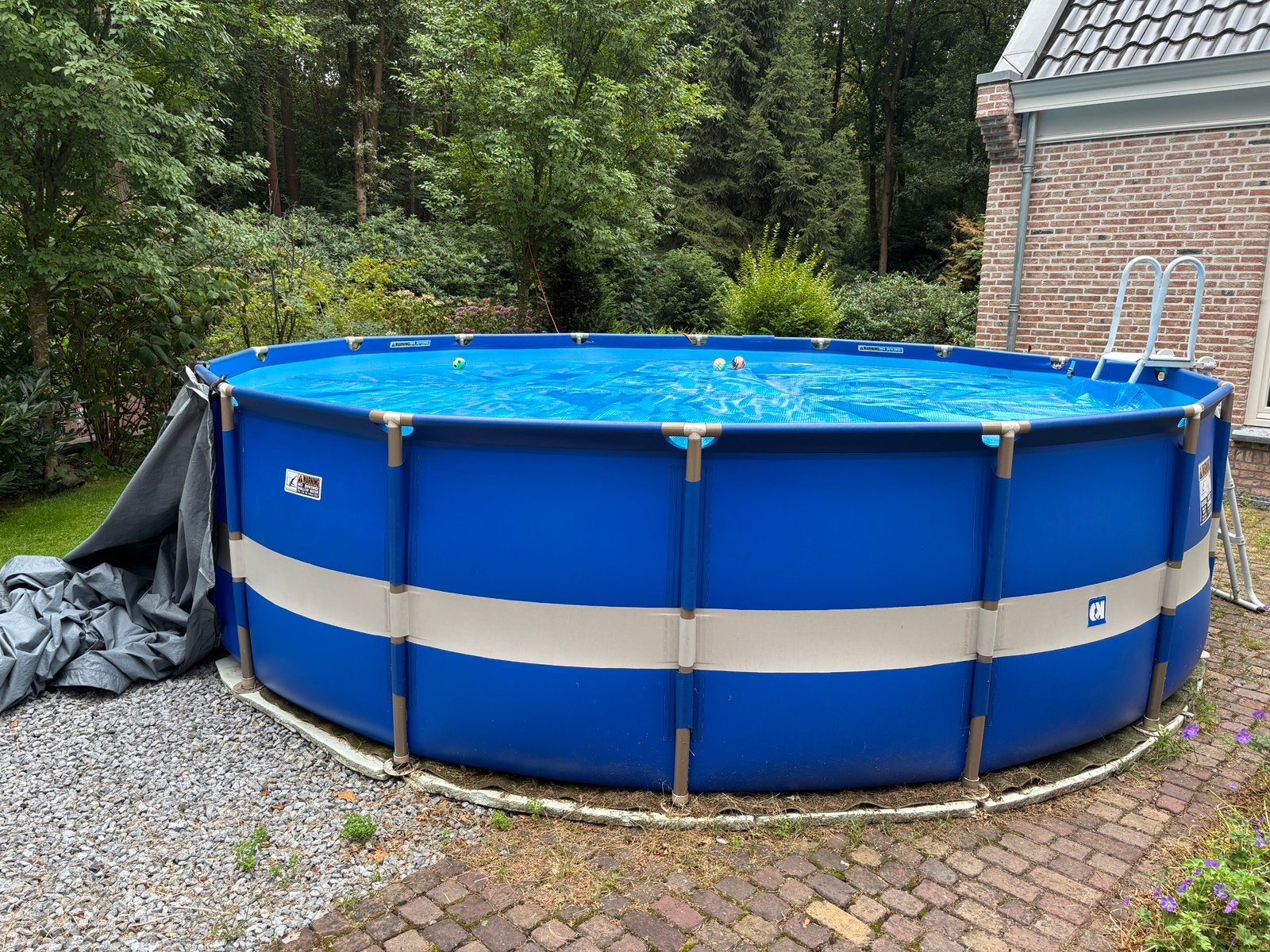 Zwembad 5meter, Gebruikt, Rond, 300 cm of meer, Ophalen
