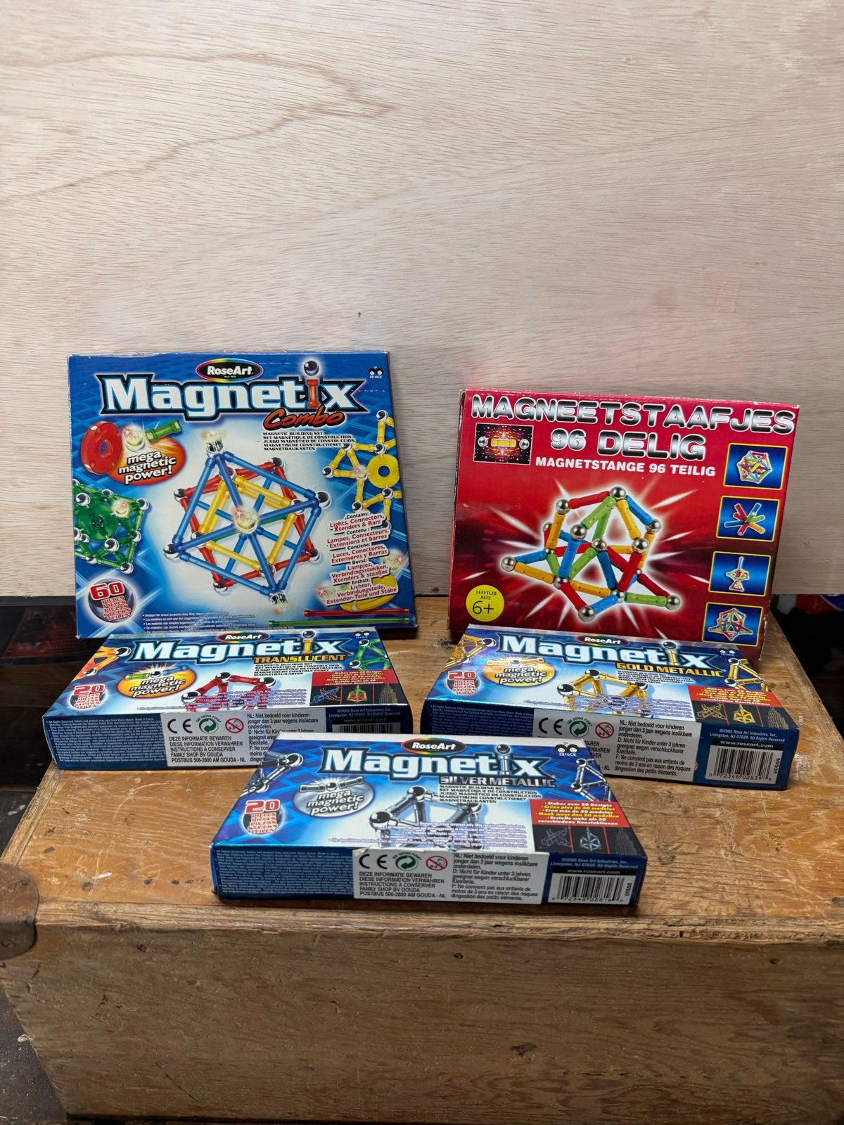Vintage Magnetix speelgoed - compleet met verpakking, Ophalen of Verzenden, Gebruikt, Overige merken