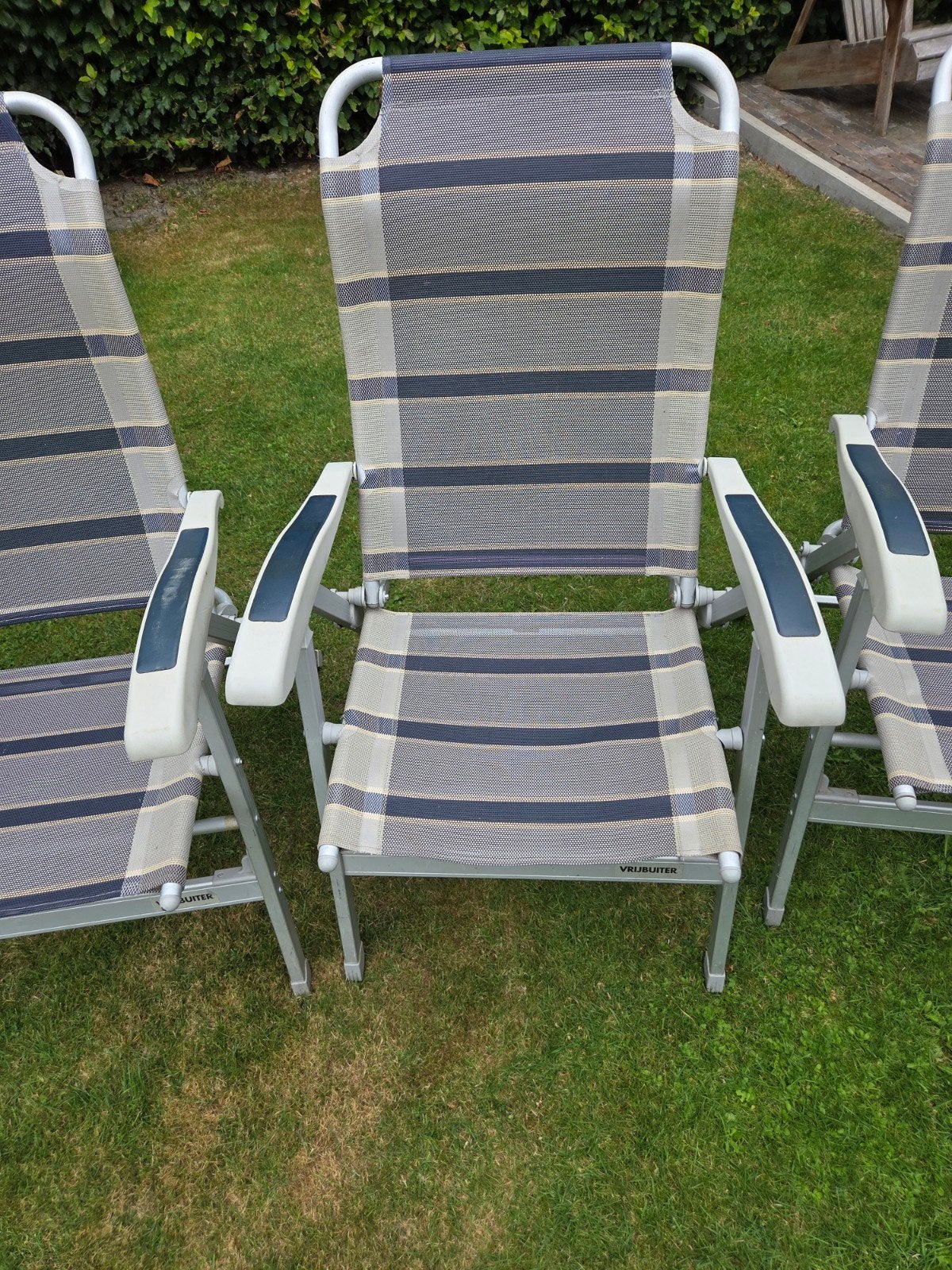 Set van 4 Vrijbuiter campingstoelen, Caravans en Kamperen, Kampeermeubelen, Ophalen