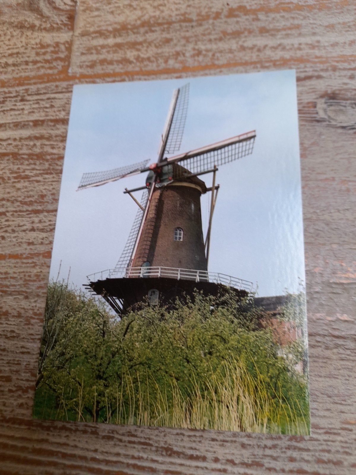 Fotoansichtkaart Wijk en Aalburg Molen De twee gebroeders, Ophalen of Verzenden, 1980 tot heden, Ongelopen, Noord-Brabant