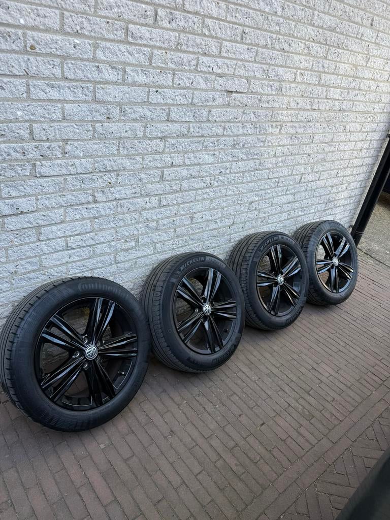 Volkswagen polo velgen 195/55/R 16, Auto-onderdelen, Banden en Velgen, Gebruikt, 16 inch, Banden en Velgen, Ophalen of Verzenden